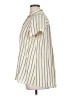 Max Studio Stripes Yellow Short Sleeve Blouse Size XL - photo 5