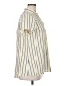 Max Studio Stripes Yellow Short Sleeve Blouse Size XL - photo 4