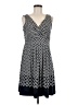 Lands' End Polka Dots Black Cocktail Dress Size M (petite) - photo 1