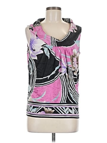 Cache Sleeveless Silk Top (view 1)