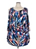 Avenue Graphic Blue 3/4 Sleeve Top Size 20 - photo 1