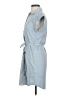 Express Outlet 100% Polyester Checkered-gingham Blue Casual Dress Size XS - photo 5