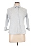 Eddie Bauer Houndstooth Gray 3/4 Sleeve Button-Down Shirt Size L - photo 1