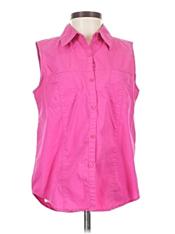 Faded Glory Sleeveless Button-Down Shirt (view 1)