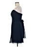 Bill Levkoff 100% Polyester Solid Blue Cocktail Dress Size 10 - photo 5