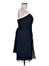 Bill Levkoff 100% Polyester Solid Blue Cocktail Dress Size 10 - photo 4