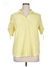 Chico's Yellow Short Sleeve Blouse Size XL - photo 1