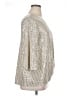 Clara Sun Woo Metallic Silver 3/4 Sleeve Top Size XL - photo 4