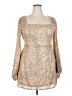 Lulus 100% Polyester Gold Cocktail Dress Size XXL - photo 1