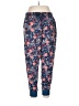 Lularoe Floral Blue Casual Pants Size XL - photo 1