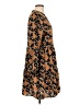 Nine West 100% Polyester Print Brown Casual Dress Size L - photo 4