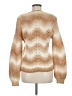 Ann Taylor LOFT Chevron-herringbone Tan Pullover Sweater Size M - photo 2
