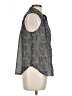 Body Central 100% Polyester Houndstooth Gray Sleeveless Blouse Size L - photo 4