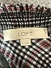 Ann Taylor LOFT Checkered-gingham Black Short Sleeve Blouse Size M - photo 7