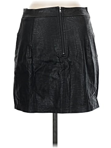She + Sky Faux Leather Skirt (view 2)