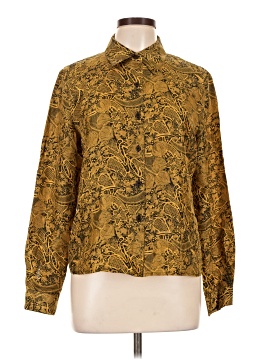 Via Seta Studio Long Sleeve Silk Top