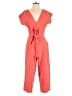 Bishop + Young 100% Polyester Solid Red Jumpsuit Size M - photo 1