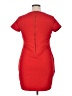 Express Outlet Solid Red Casual Dress Size XL - photo 2