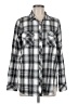 Volcom 100% Cotton Plaid Silver Long Sleeve Button-Down Shirt Size 8 - photo 1