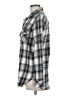 Volcom 100% Cotton Plaid Silver Long Sleeve Button-Down Shirt Size 8 - photo 5
