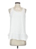 Saks Fifth Avenue 100% Polyester White Sleeveless Blouse Size S - photo 1