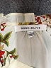 Rose + Olive Floral Ivory Short Sleeve Blouse Size L - photo 7