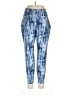 Active by Old Navy Print Blue Casual Pants Size Lg Petite - photo 1