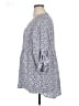 Soirée 100% Rayon Blue 3/4 Sleeve Button-Down Shirt Size 1X - photo 5