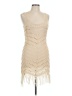 Assorted Brands 100% Polyester Ivory Cocktail Dress Size L - photo 1