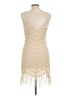 Assorted Brands 100% Polyester Ivory Cocktail Dress Size L - photo 2