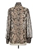 Altuzarra for Target 100% Polyester Animal Print Silver Long Sleeve Blouse Size S - photo 2