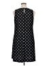 Chaps Polka Dots Black Casual Dress Size XL - photo 2