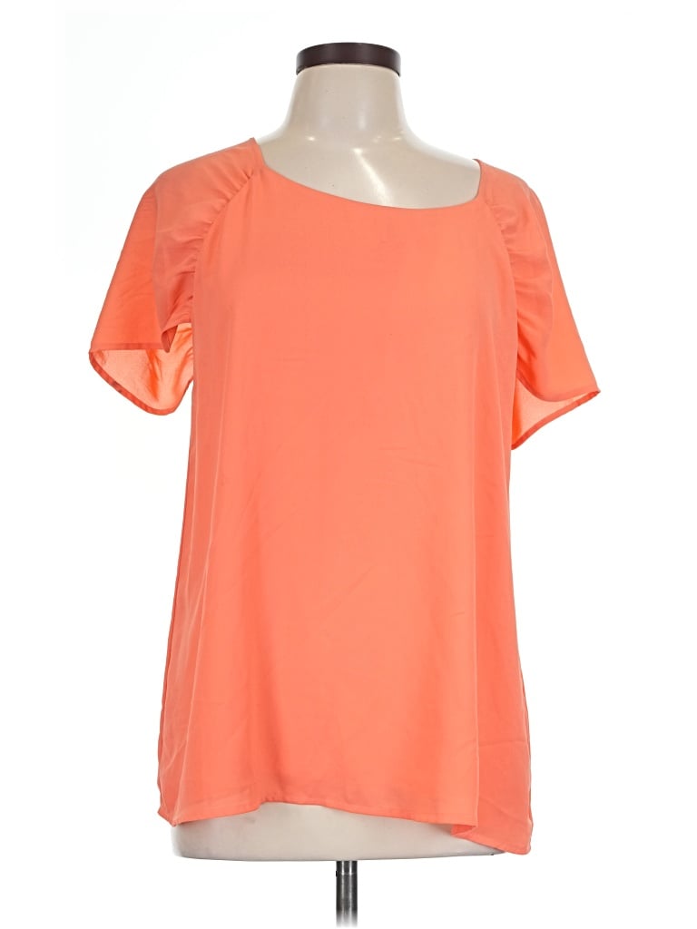 Pre-owned Gibson Short Sleeve Blouse In Orange
