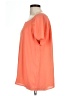 Gibson 100% Polyester Orange Short Sleeve Blouse Size L - photo 5