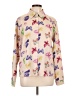 Unbranded 100% Polyester Print Tan Long Sleeve Blouse Size L - photo 1