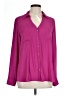Express 100% Polyester Purple Long Sleeve Blouse Size L - photo 1