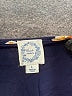 Blue Rain Floral Graphic Gold 3/4 Sleeve Blouse Size L - photo 7