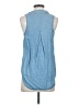 Vernacular 100% Lyocell Blue Sleeveless Button-Down Shirt Size S - photo 2
