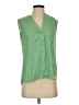 Banana Republic 100% Polyester Green Sleeveless Blouse Size S - photo 1