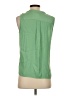 Banana Republic 100% Polyester Green Sleeveless Blouse Size S - photo 2