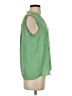 Banana Republic 100% Polyester Green Sleeveless Blouse Size S - photo 4