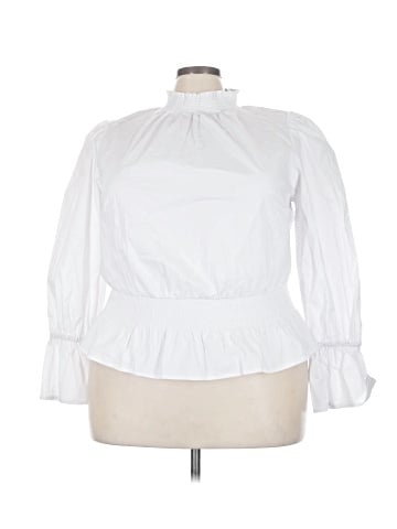 ELOQUII 3/4 Sleeve Blouse (view 1)
