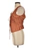 FRAME 100% Cotton Brown Sleeveless Blouse Size S - photo 5