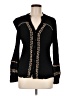 vintage threadz 100% Rayon Black Long Sleeve Blouse Size M - photo 1