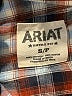 Ariat 100% Cotton Plaid Brown Long Sleeve Button-Down Shirt Size S - photo 7