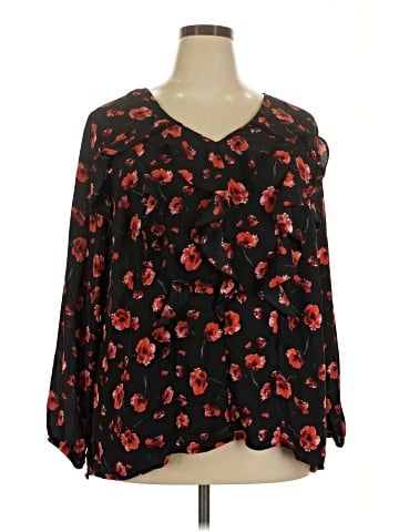 NY Collection Long Sleeve Blouse (view 1)