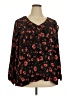 NY Collection 100% Polyester Black Long Sleeve Blouse Size 2X - photo 1