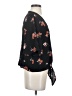 Lush Black Short Sleeve Blouse Size S - photo 4