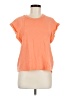 Self Contrast Orange Short Sleeve Top Size M - photo 1