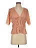 FRAME 100% Polyester Tan Short Sleeve Blouse Size S - photo 1